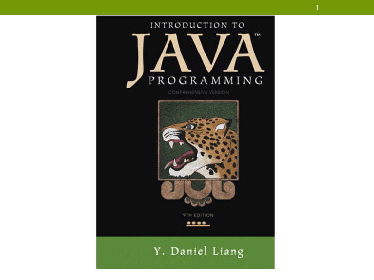 Chapter Introduction To Java