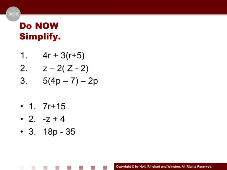 Solving Systems Using Substitution