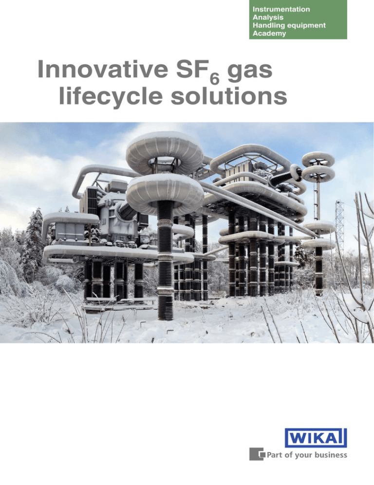 Innovative SF Gas Lifecycle Solutions