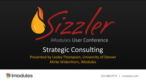 the presentation! - iModules Client Community
