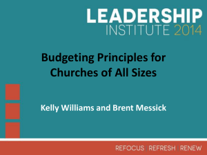 LI 2014 BUDGETING Outline - Powerpoint Presentation