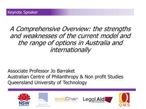 Strengths and Weaknesses of the Current Model