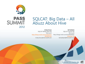 PASS2012BIA305AAllAbuzzAboutHive
