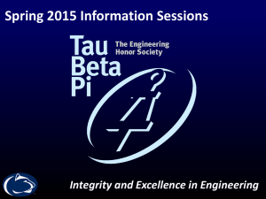 Tau Beta Pi General Body Meeting