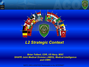 SHAPE JMED Strategic Context: Medical Intelligence & CIMIC