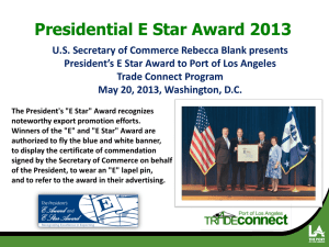 Presidential E Star Award 2013