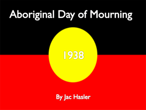 Aboriginal Day of Mourning power point