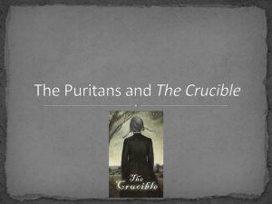 Puritans, The Crucible: Salem Witch Trials Presentation