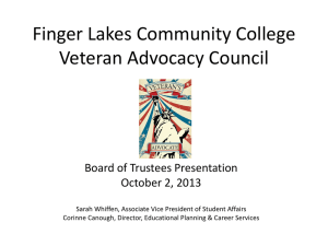 Finger Lakes Community College Veteran Advocacy Council