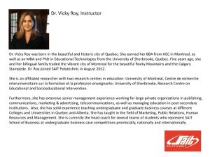 Dr. Vicky Roy: Biography & Courses at SAIT Polytechnic