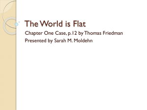 The World is Flat - Missouri State University