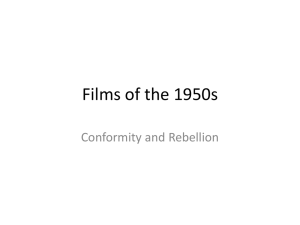1950s Films: Conformity and Rebellion - Film Studies
