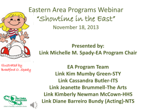 “Showtime in the East Webinar” November 18, 2013