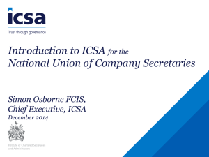 What is a chartered secretary?