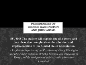 Presidencies of George Washington and John Adams