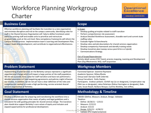 Workforce Planning Workgroup Charter - UC Berkeley