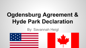 Ogdensburg Agreement & Hyde Park Declaration: US-Canada WWII Ties