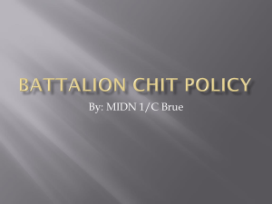 Battalion Chit Policy Power Point