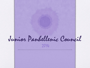 Junior Panhellenic Council: Leadership Opportunity