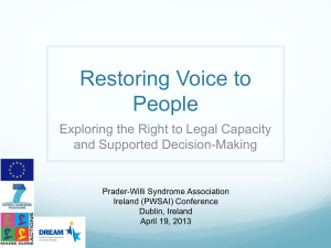 What is legal capacity?