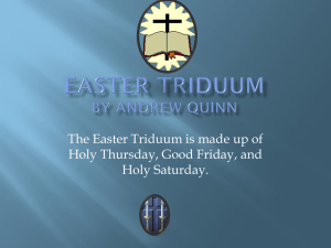 EASTER TRIDUUM