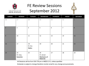 FE Review Sessions February 2010