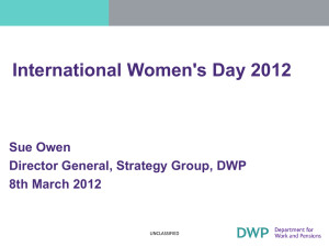 Women in Senior Civil Service: Diversity & Progression