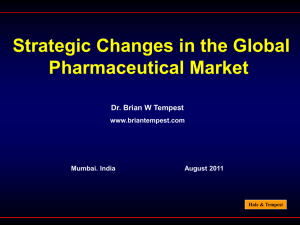 Strategic Changes in the Global Pharmaceutical Market
