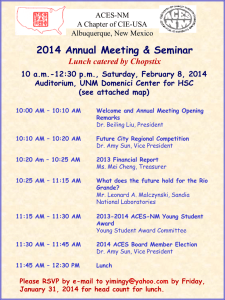 Annual Meeting Flyer (Microsoft PowerPoint - ACES-NM