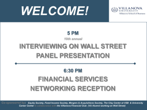 Interviewing On Wall St