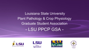 PPCP Graduate Student Association Presentation