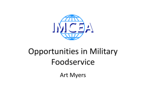 Opportunities in Military Foodservice