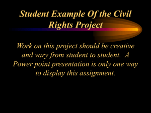 “We Shall Overcome” - Clovis Online School