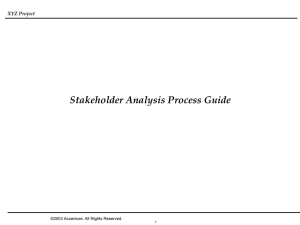 Stakeholder Analysis Process Guide - XYZ Project