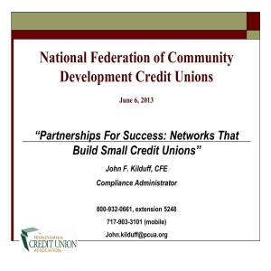 John F. Kilduff, Compliance Administrator, Pennsylvania Credit