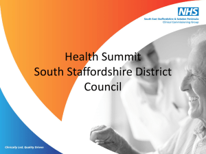 South East Staffordshire & Seisdon Peninsula CCG