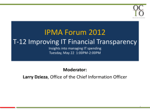 T-12 Improving IT Financial Transparency