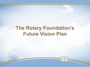 Future Vision Plan presentation
