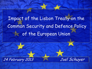 ESDP Civilian Crisis Management - Regional Academy for Democracy
