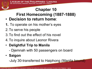 Rizal's First Homecoming: Noli Me Tangere & Calamba