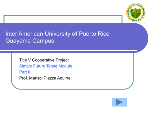 tomorrow - Inter Guayama