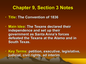 Convention of 1836: Texas Independence & Constitution