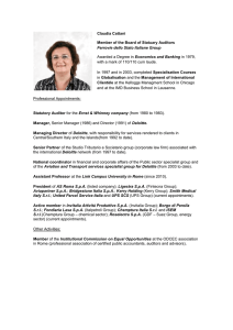 Claudia Cattani Member of the Board of Statuary Auditors Ferrovie