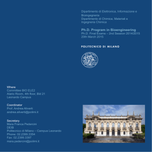 Brochure Esami Finali - Dipartimento di Elettronica, Informazione e