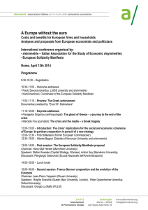 A Europe without the euro - Fondazione Ugo La Malfa