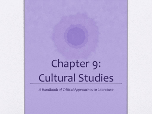 Chapter 9: Cultural Studies