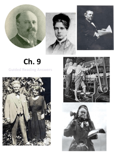 Progressive Era Guided Reading Answers