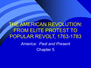 THE AMERICAN REVOLUTION