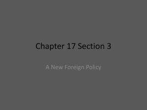US Foreign Policy: Roosevelt, Taft, Wilson Era