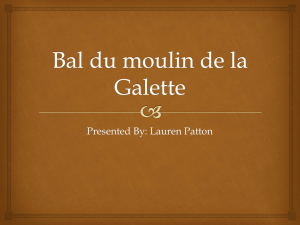 Renoir's Dance at Le Moulin de la Galette Presentation